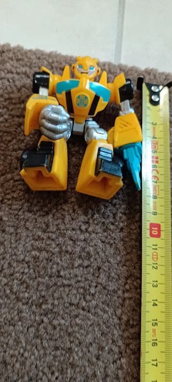 Figurine robot transformer jaune