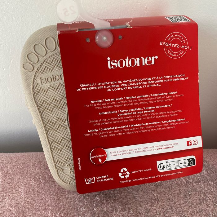 Chaussons Isotoner pointure 25 neuf - photo numéro 4