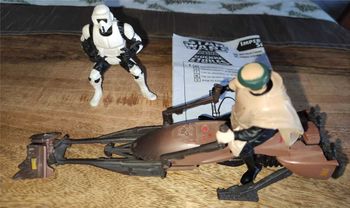 Speeder Bike + Luke + Stormtrooper (Le Retour du Jedi - Endor)