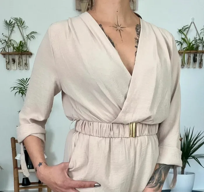 SOLDE Combinaison légère avec ceinture taille S - Miss J - neuf - photo numéro 6