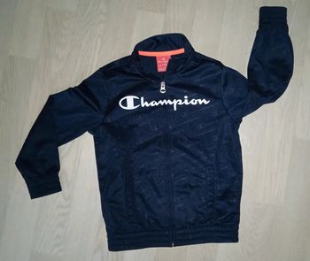 Veste survêtement nylon bleu marine Champion T. XS (5-6 ans)