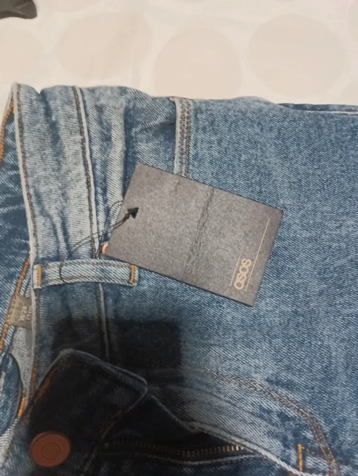Pantalon jeans  femme Asos taille 38  jeans court coupe légèrement skinny neuf - photo numéro 7