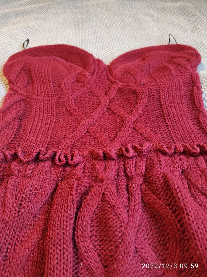 Robe bustier en laine - photo numéro 4