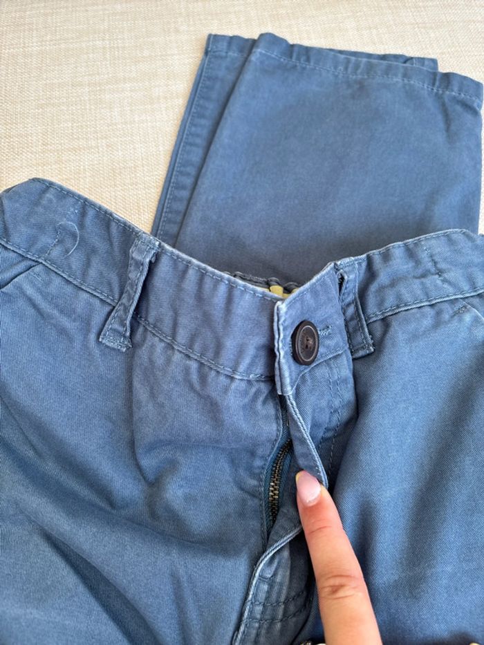 pantalon chino bleu - photo numéro 3