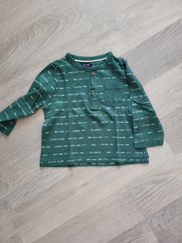 Lot tee-shirts "Kiabi" 9mois - photo numéro 4