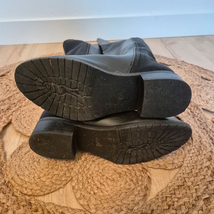 Bottes cavalière noir bi matière - La Halle - Pointure 41 - photo numéro 7