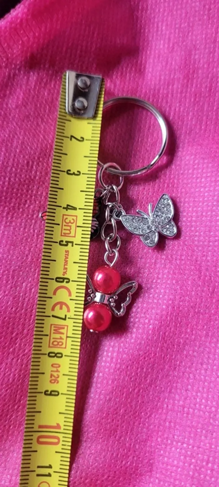 Porte-clés ange gardien papillons - photo numéro 2