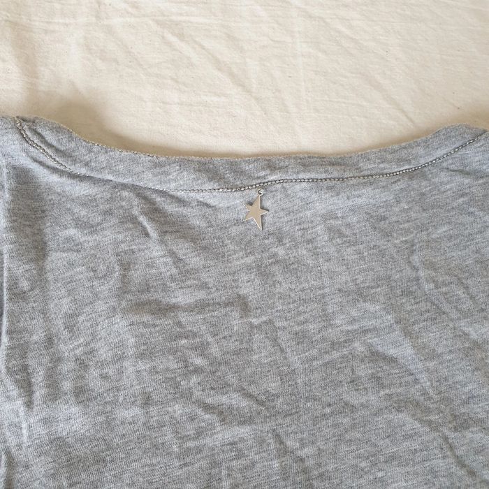 1 t-shirt manche 3/4 gris, taille XS, marque Sud, en très bon état - photo numéro 3