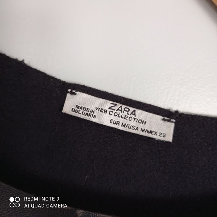 Top noir simili cuir Zara t38 - photo numéro 4