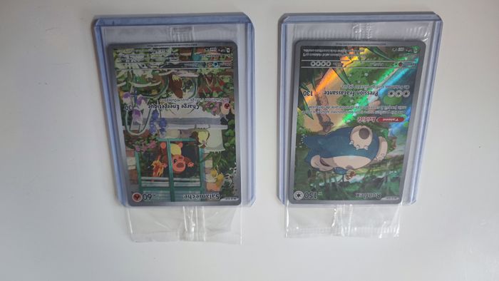 Cartes Promos Salamèche 044 et Ronflex 051