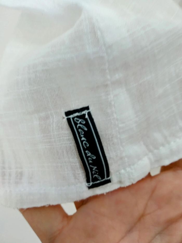 Blouse blanche Blanc du Nil t38 40 - photo numéro 4