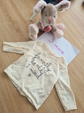 T-shirt manches longues bébé fille