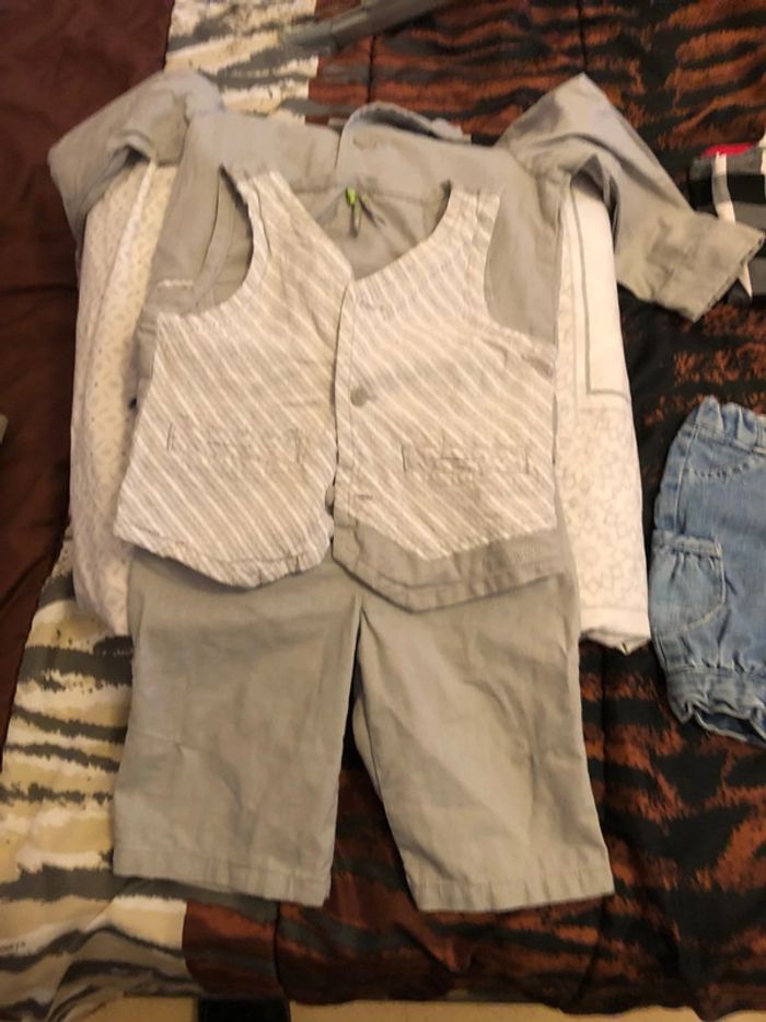 Ensemble mariage ou autre veste boléro et pantalon 18mois garçon orchestra