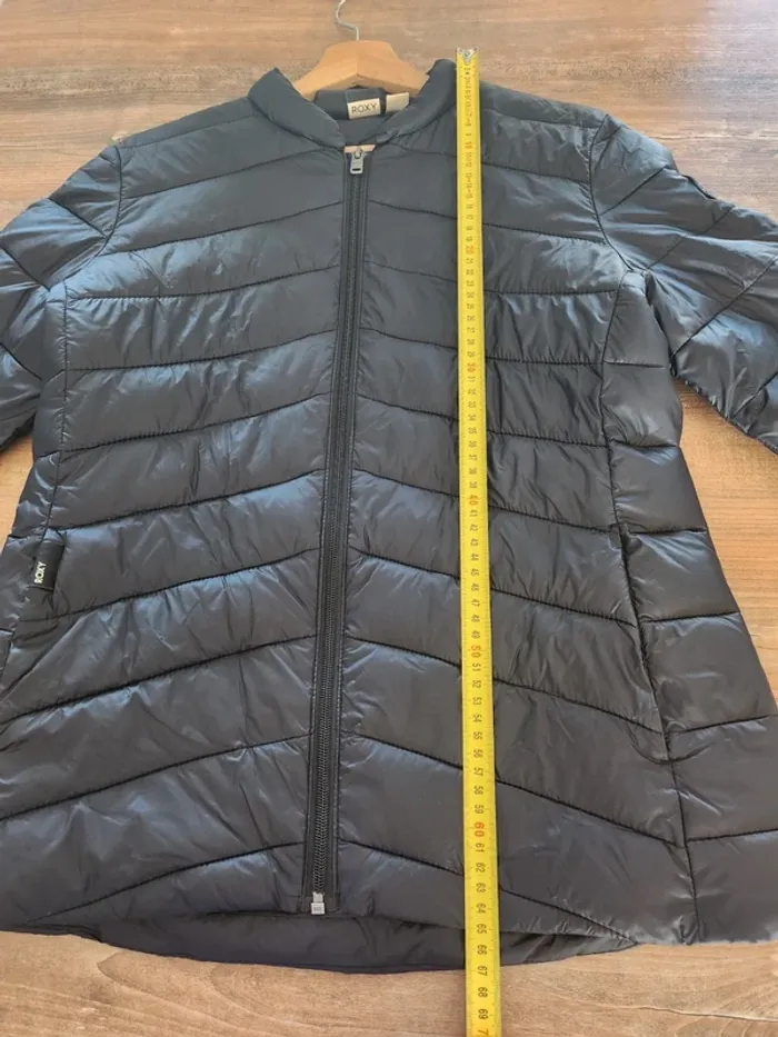 Doudoune fine veste imperméable manteau bleu marine taille S Roxy très bon état - photo numéro 8