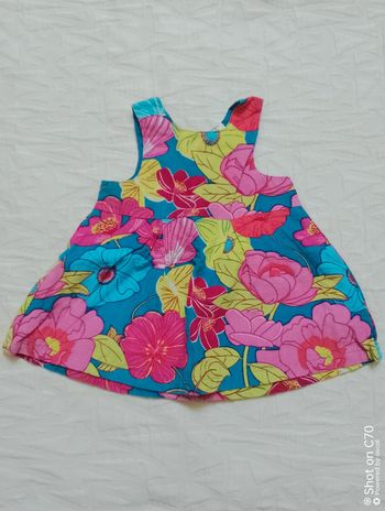 Orchestra robe fleurie velours ras 6 mois