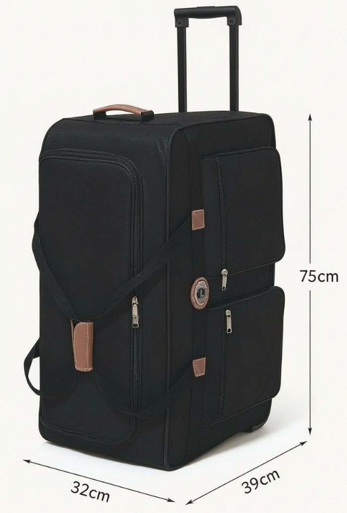 Grand sac de voyage 90cm 180L a roullmettes et bras ajustable - photo numéro 5