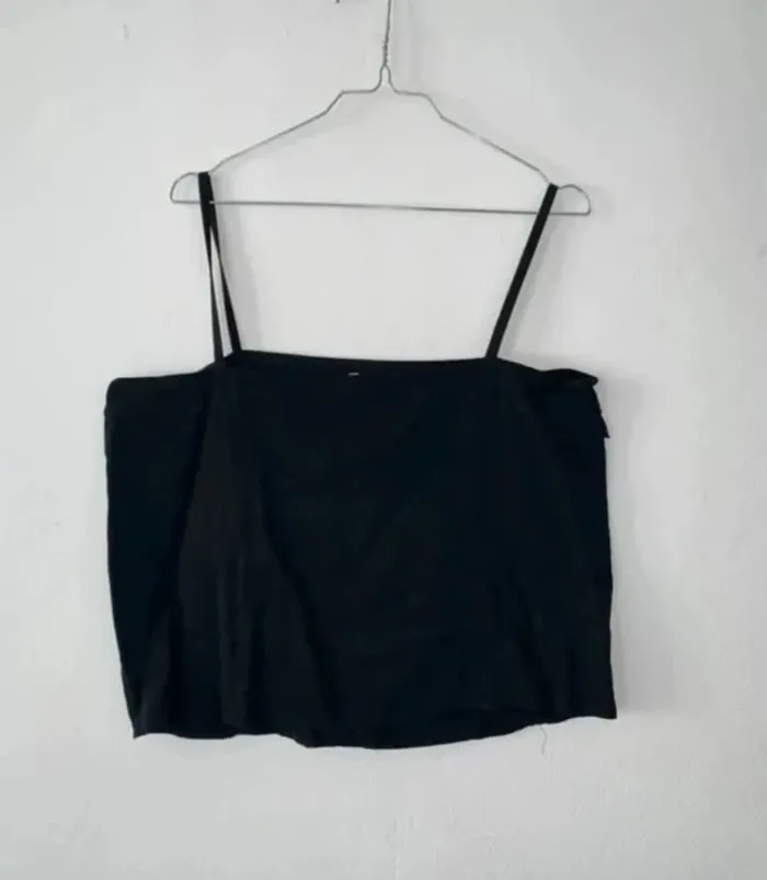 Top à bretelles dentelle noir - Femme Taille 44 - photo numéro 4
