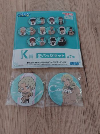 2 badges détective conan vermouth