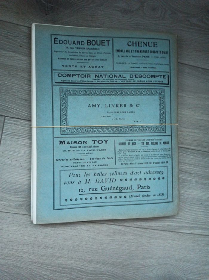 Lot de 6 revues mensuelles des musées 1907 les arts - photo numéro 3