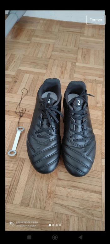 Crampons home en cuir