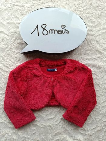 Boléro manches longues fourrure Fille 18 mois Original marines