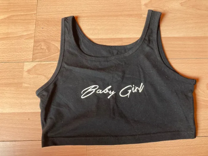 Haut court noir Shein taille S