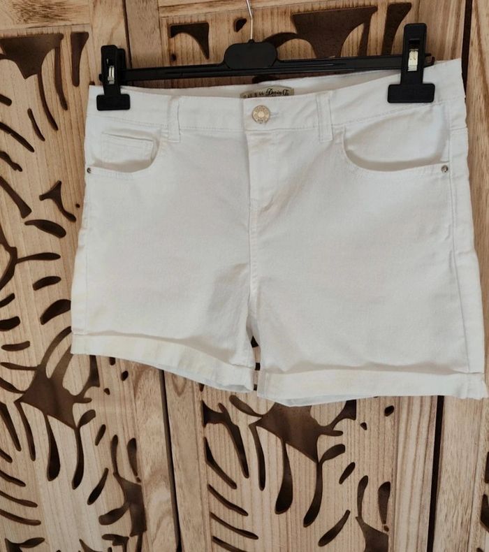 Short blanc à revers T 40 Denim co - photo numéro 6