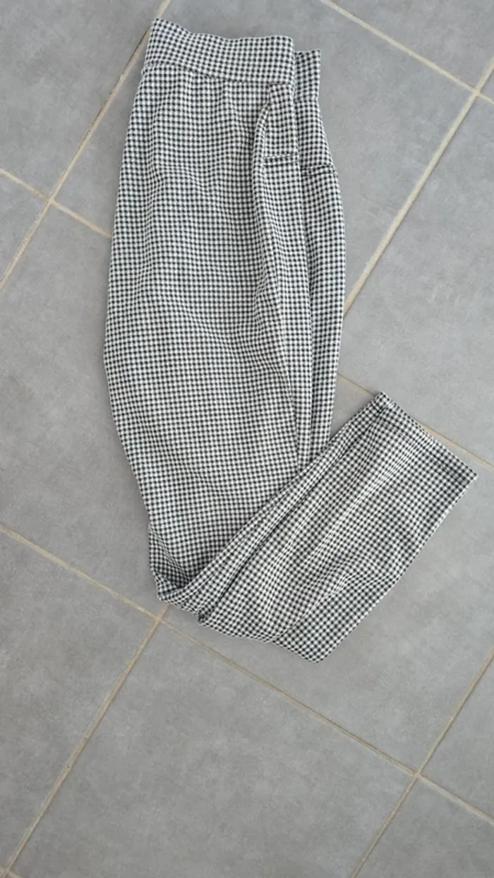 Pantalon chino à carreaux - photo numéro 4
