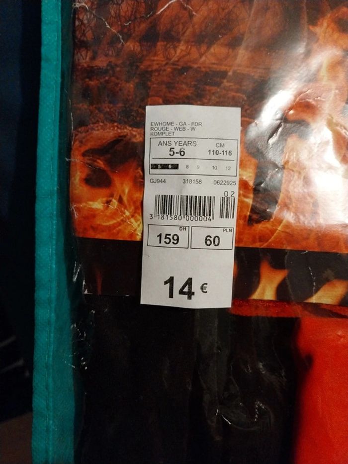 Déguisement Costume diable 5 6 ans - photo numéro 2