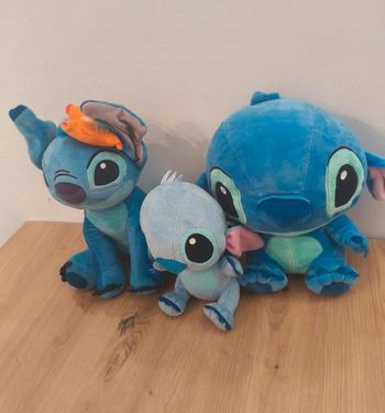 Lot 3 peluches Stitch