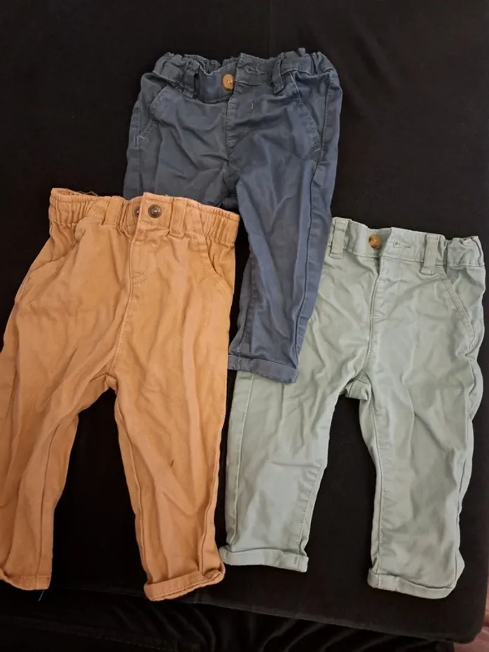 Lot 3 pantalons 9 mois