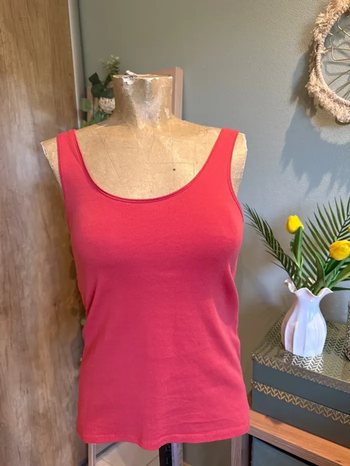 T-shirt débardeur, femme, corail, 38, 40