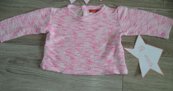 Pull rose 18 mois Tissaia