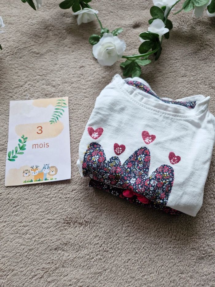 Ensemble tee shirt manches longues/ legging - photo numéro 2