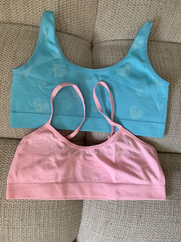 Lot 2 brassières 11/12 ans La turquoise