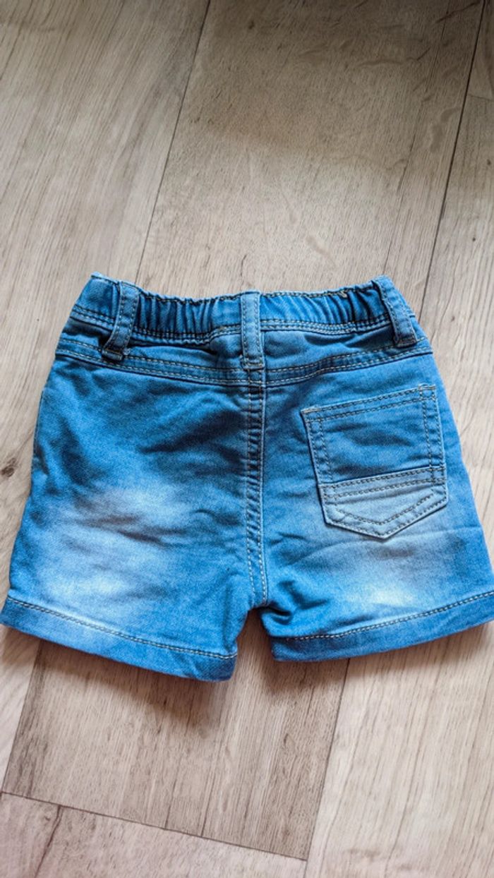 Short bébé 6 Mois bleu jean - photo numéro 3