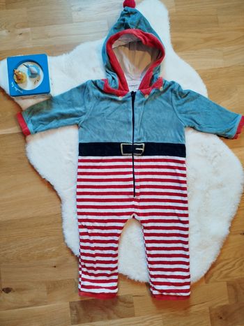 Sur pyjama en velours mixte lutin