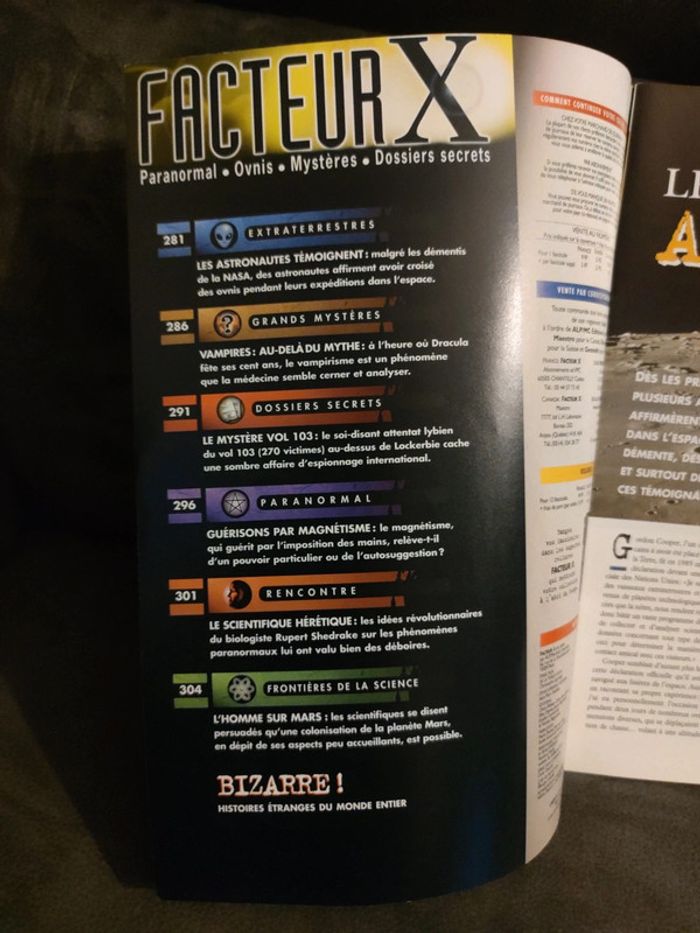 Magazine Secrets mystère vintage facteur X numéro 11 - photo numéro 3