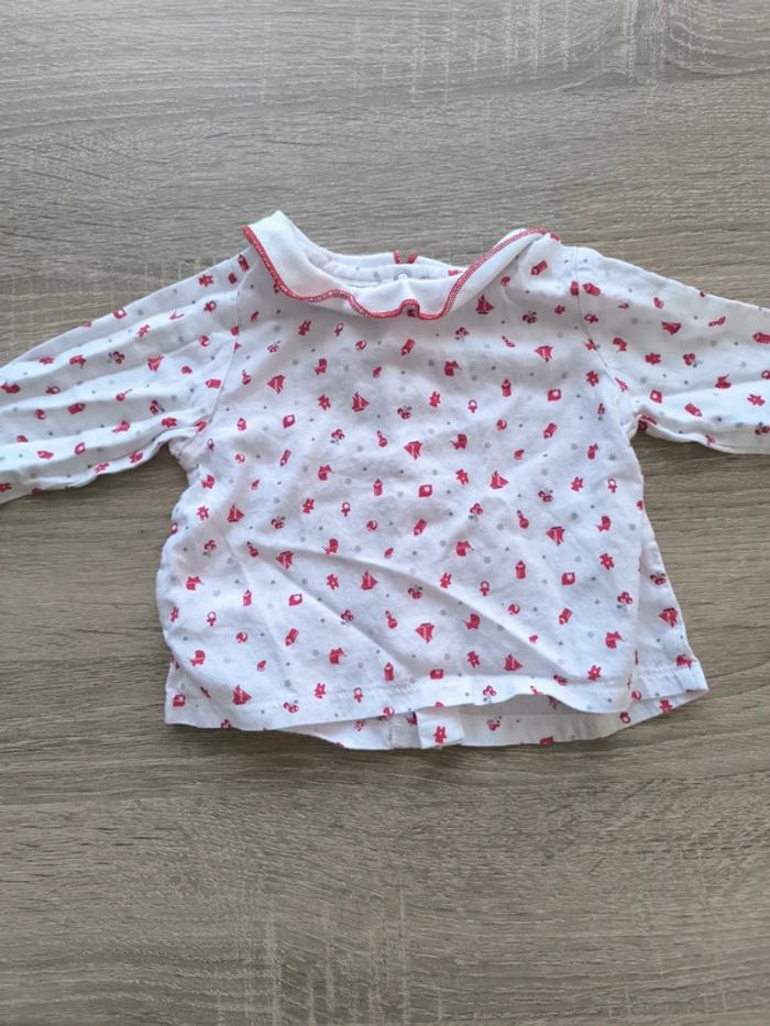 Haut manches longues petit bateau 1 mois