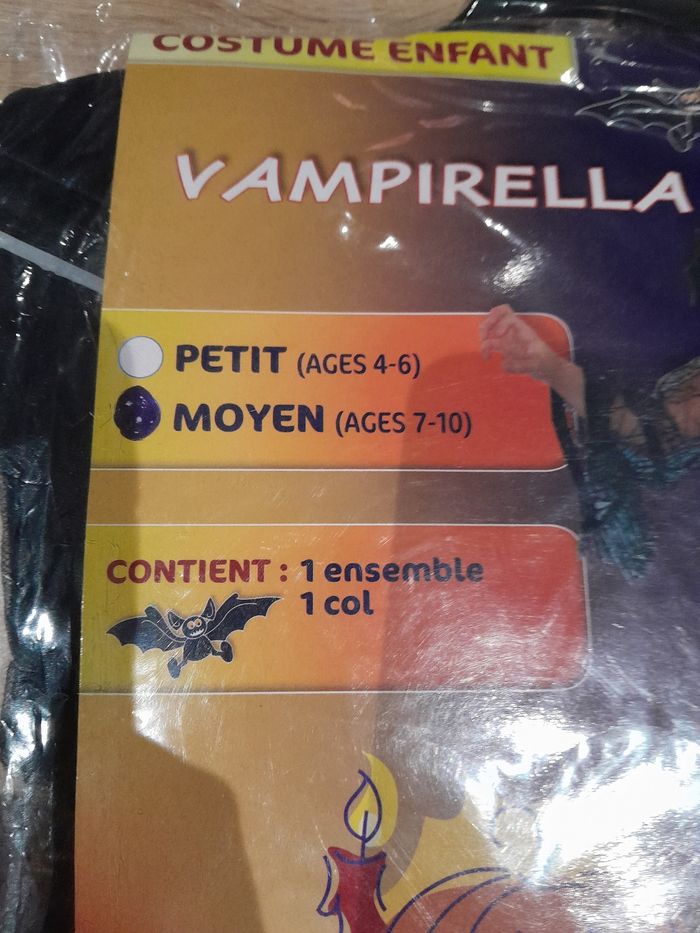 Déguisement vampirella 4-6ans - photo numéro 3