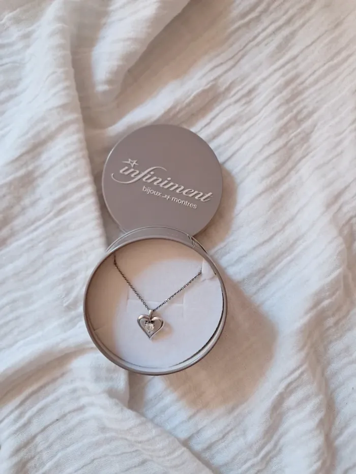 Chaine avec pendentif coeur argent 925
