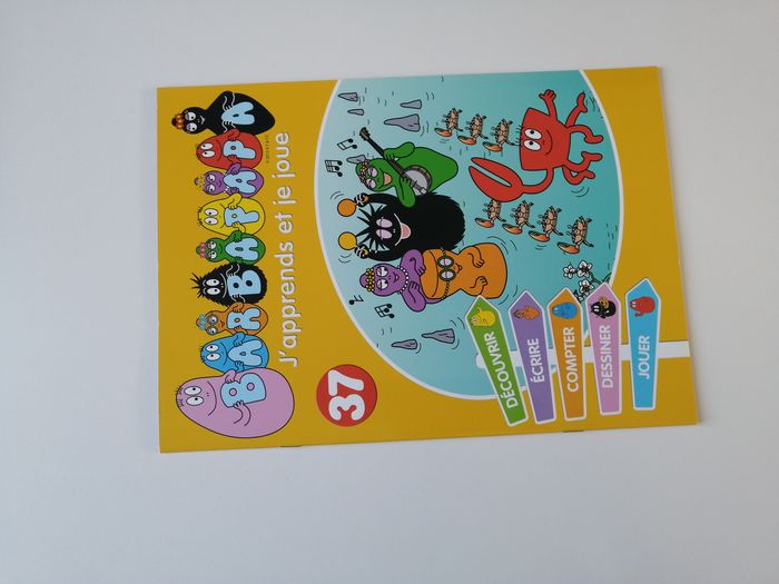 lot barbapapa peluche sac et livres d'activités - photo numéro 8