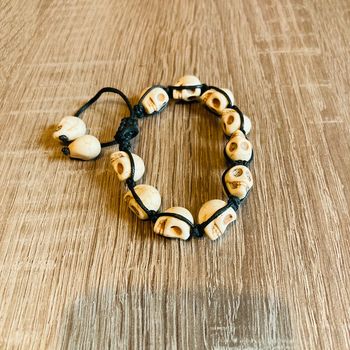 Bracelet perles crâne 🌿