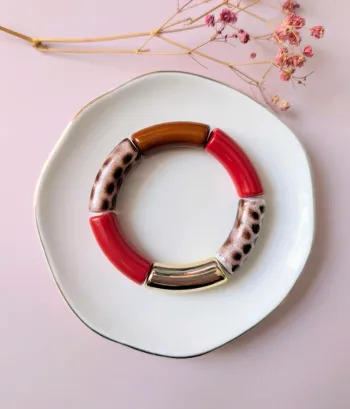 Bracelet tube léopard