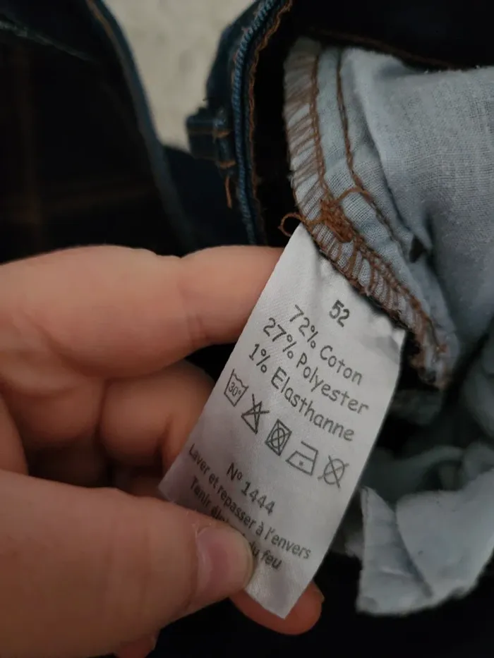 Pantacourt en jeans femme taille 52 - fpc - bon état - photo numéro 6