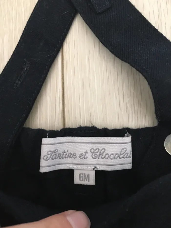 Ensemble salopette t-shirt tartine et chocolat 6 mois - photo numéro 9