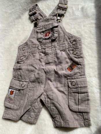 Salopette courte sergent major 6 mois