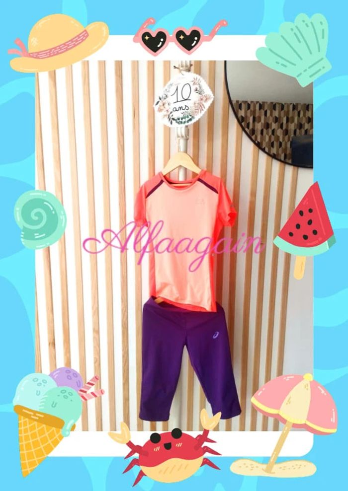 Ensemble de sport kalenji Asics 10ans