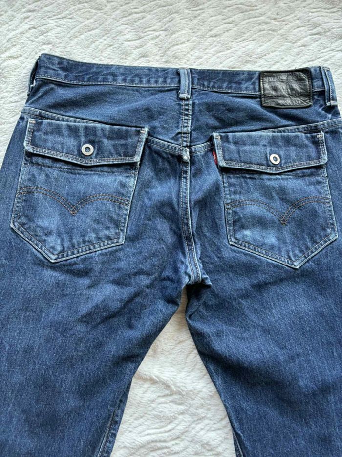 Jean Levi’s 569 loose Straight droit ample homme W33 L30 Made in Mexico bleu foncé L/44 Vintage Y2K - photo numéro 14
