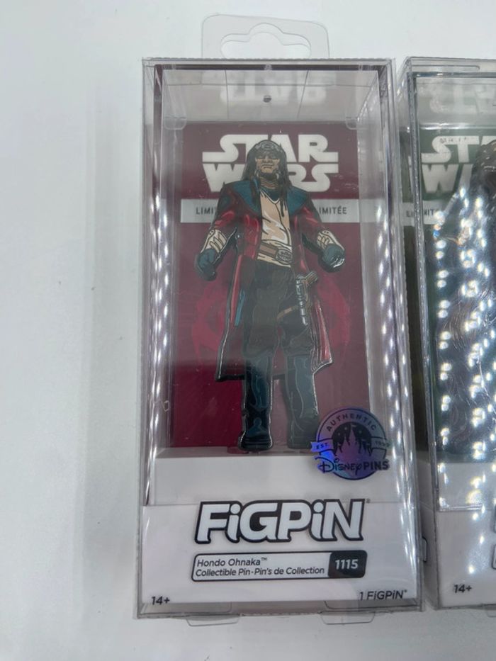 Lot de 2 FiGPiN Star Wars - Chewbacca & Hondo Ohnaka Disney Parks - photo numéro 3